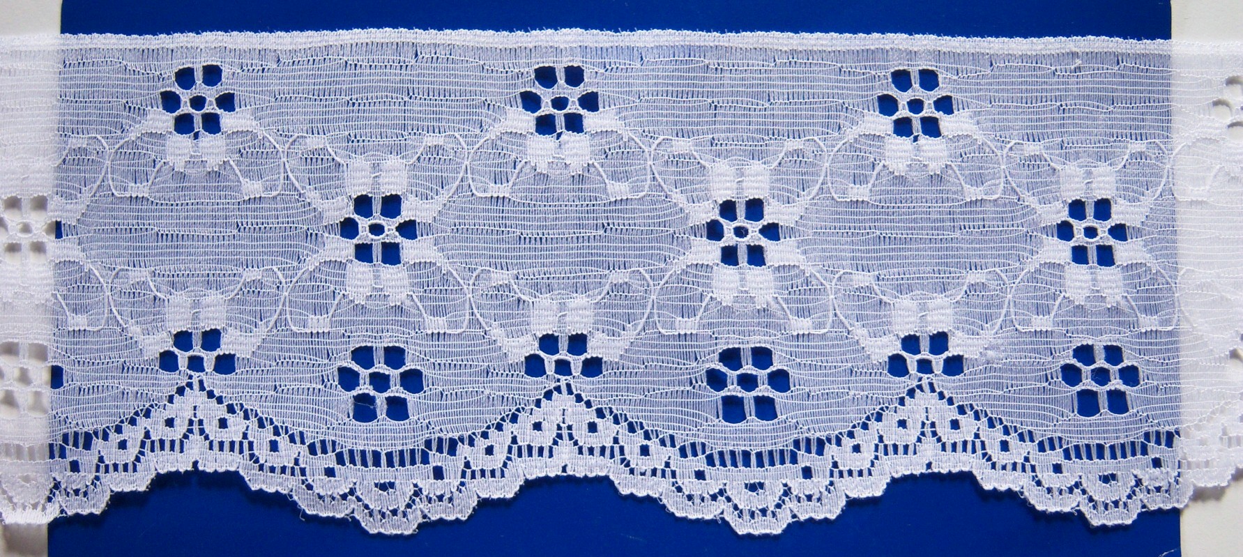 White 3 1/2" Nylon Lace