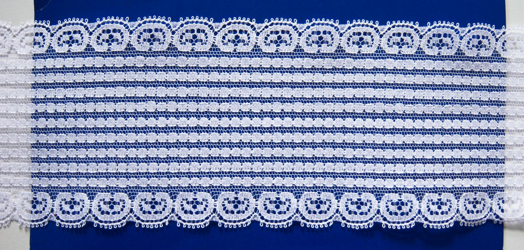 White 3 3/8" Nylon Lace