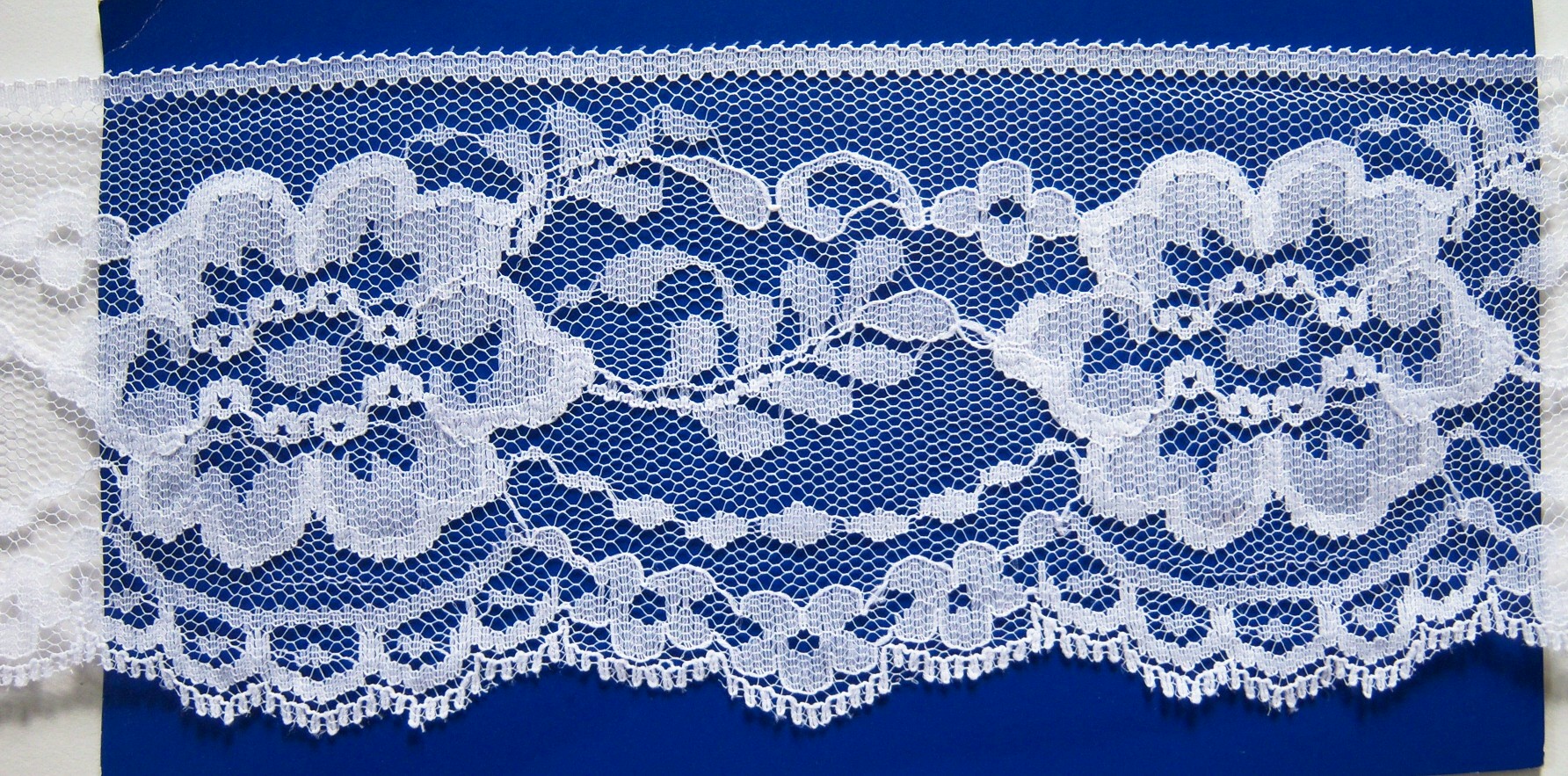 White 3 1/2" Nylon Lace