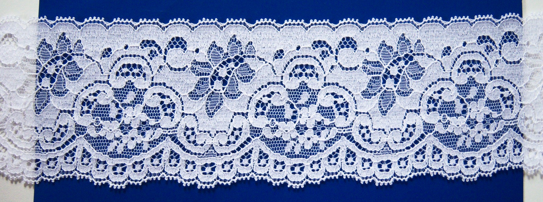 White 2 5/8" Nylon Lace