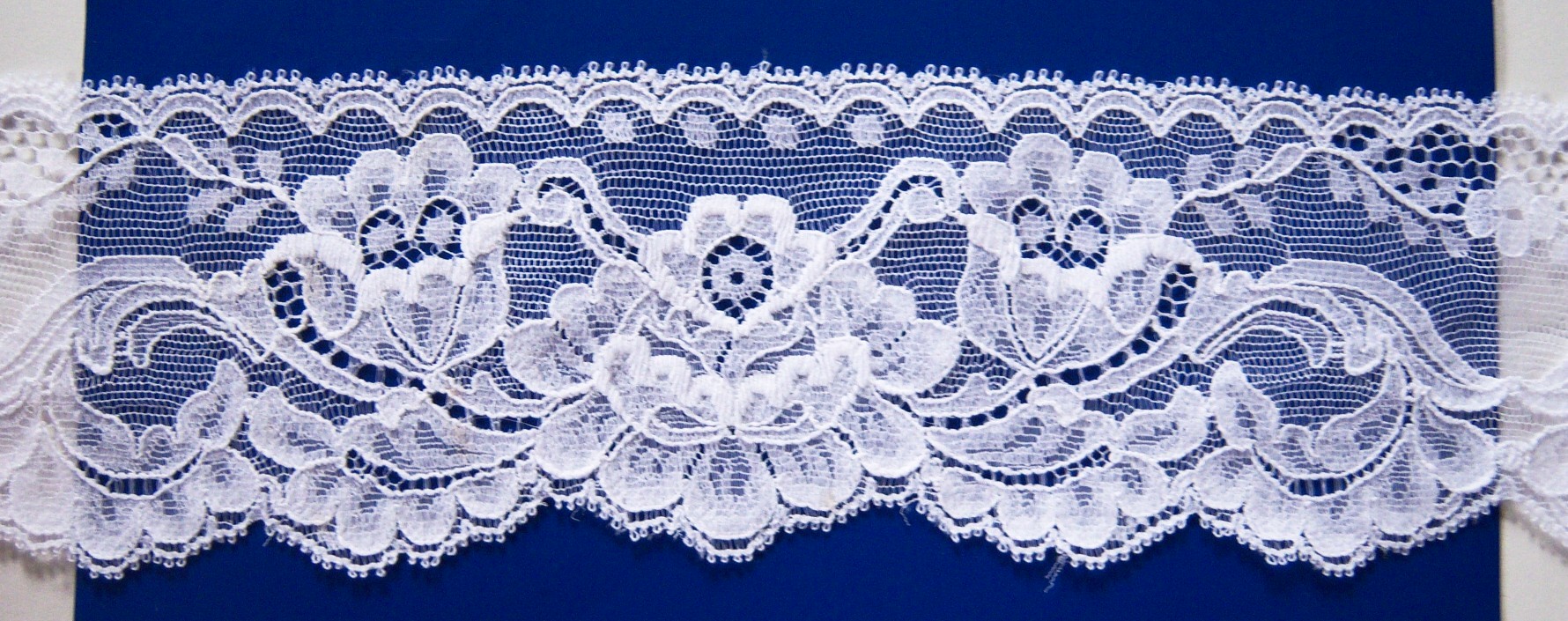 White 2 5/8" Nylon Lace