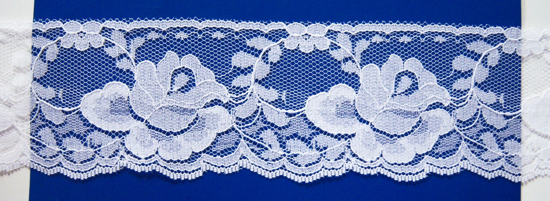 White 2 1/2" Nylon Lace