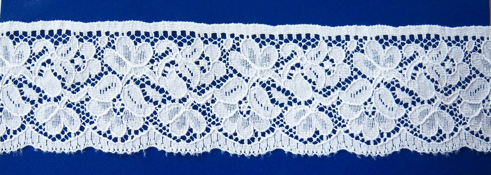 White 2 1/8" Nylon Lace