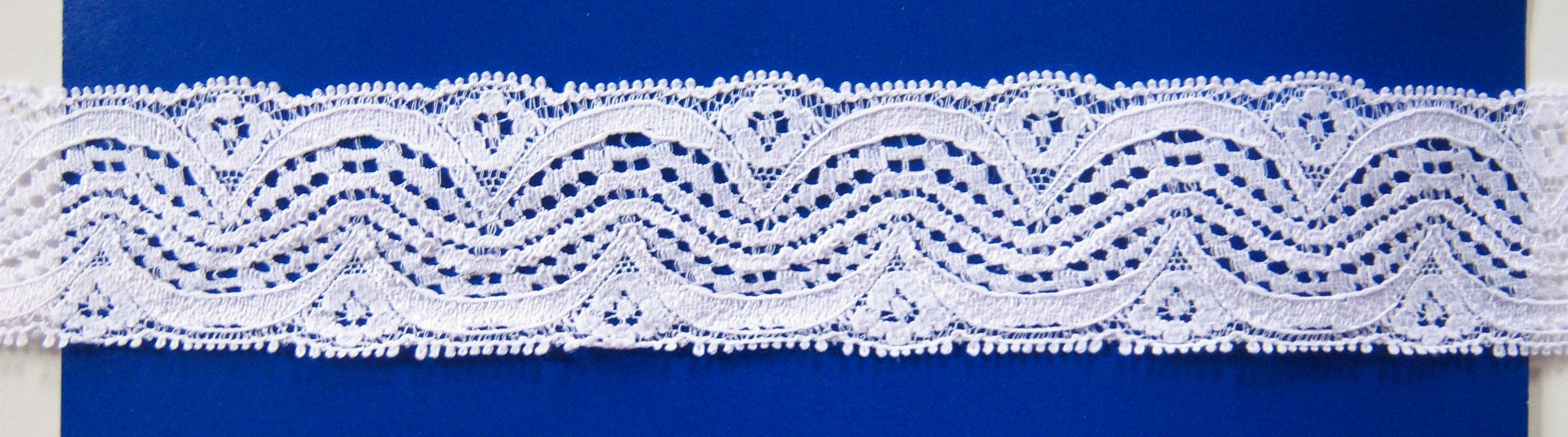 White 1 3/8" Nylon Lace