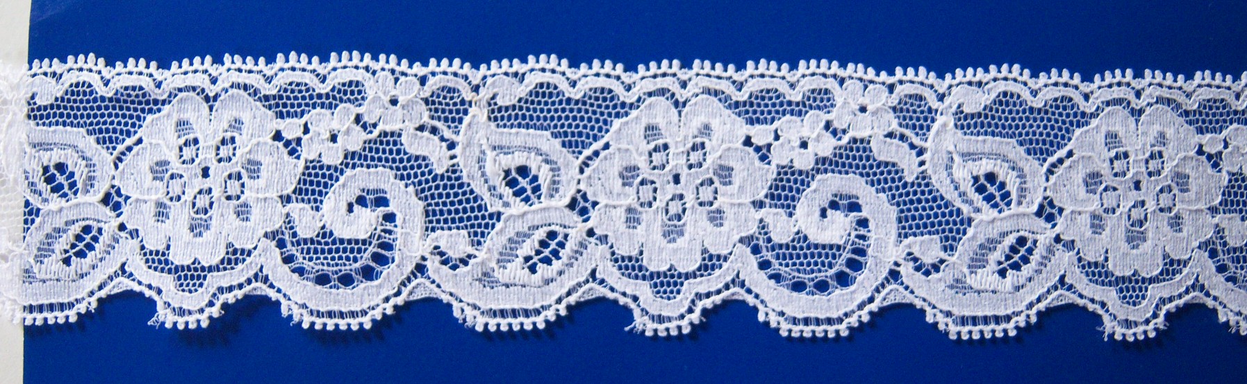 White 1 5/8" Nylon Lace