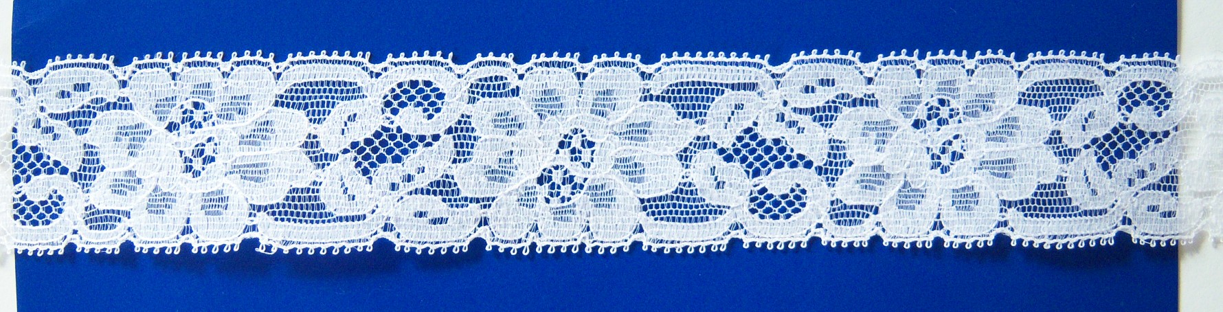 White 1 1/4" Nylon Lace