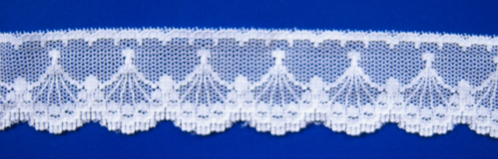 White 1 3/8" Nylon Lace