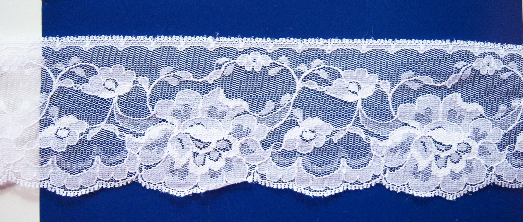 White 2 1/2" Nylon Lace