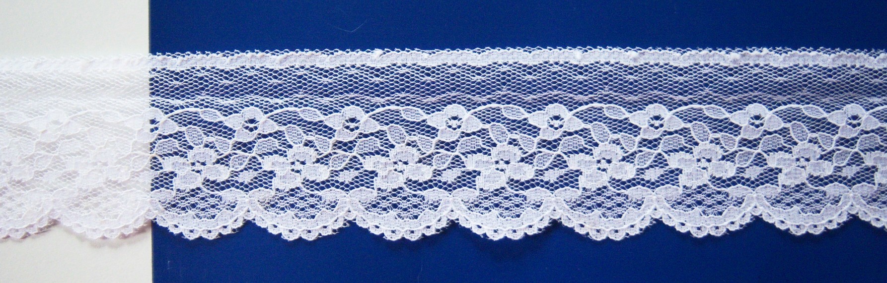 White 1 3/4" Nylon Lace