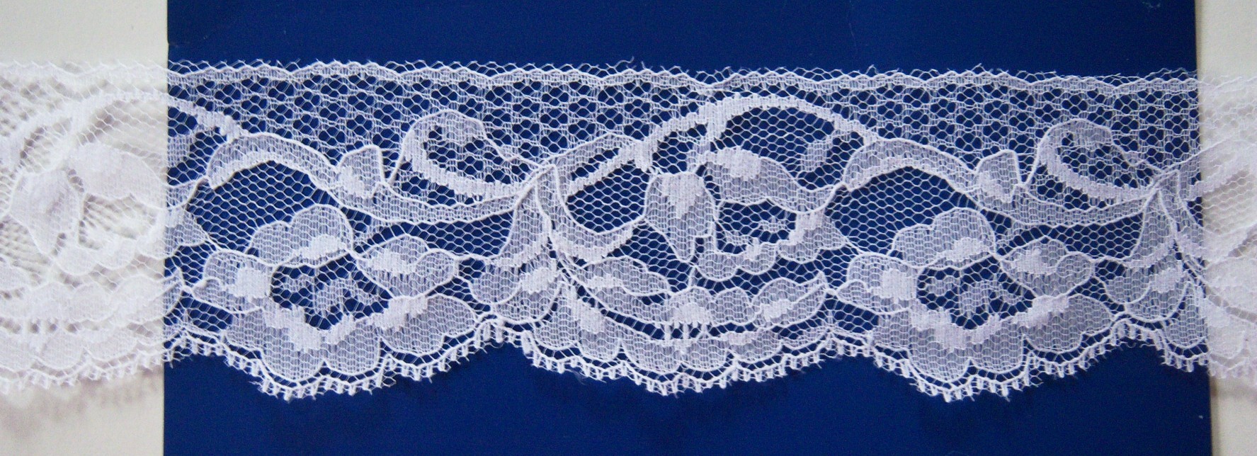 White 2 3/8" Nylon Lace