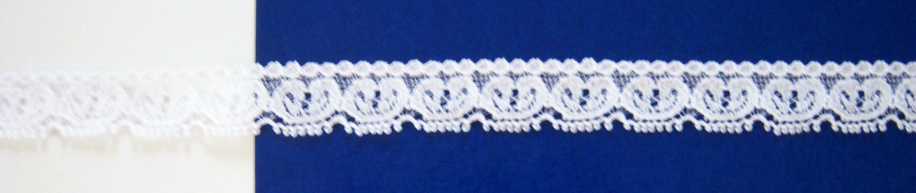 White 5/8" Nylon Lace