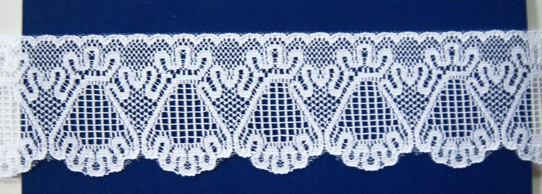 White 2 1/2" Nylon Lace