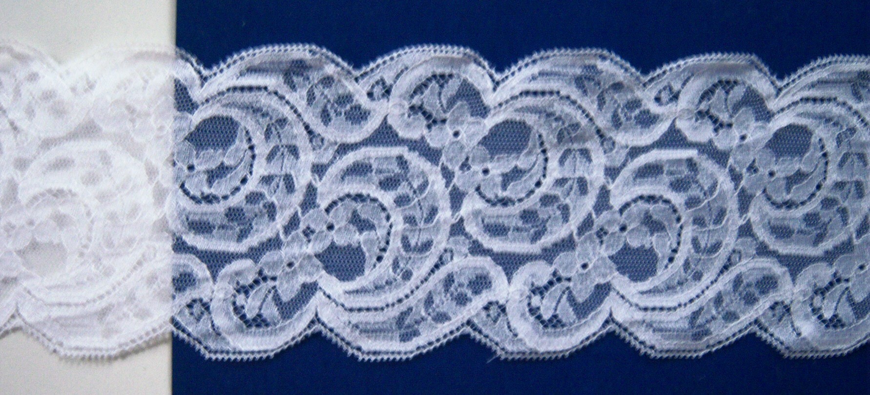 White 3 1/2" Nylon Lace