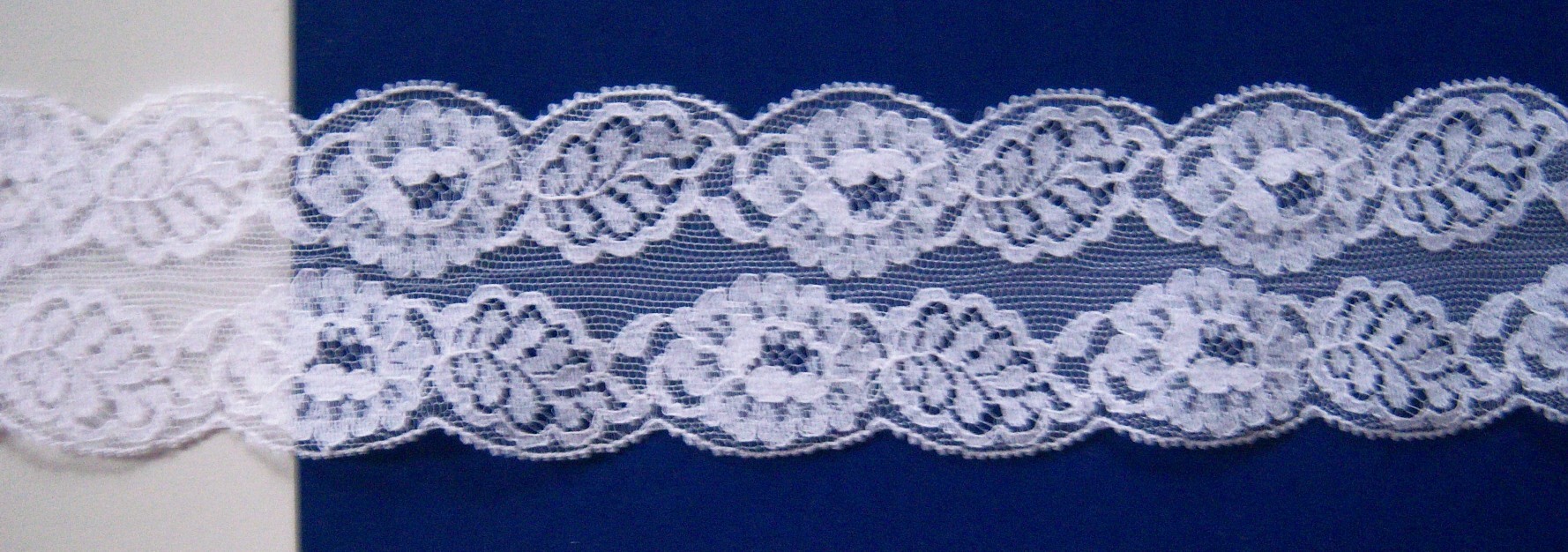 White 2 1/2" Nylon Lace