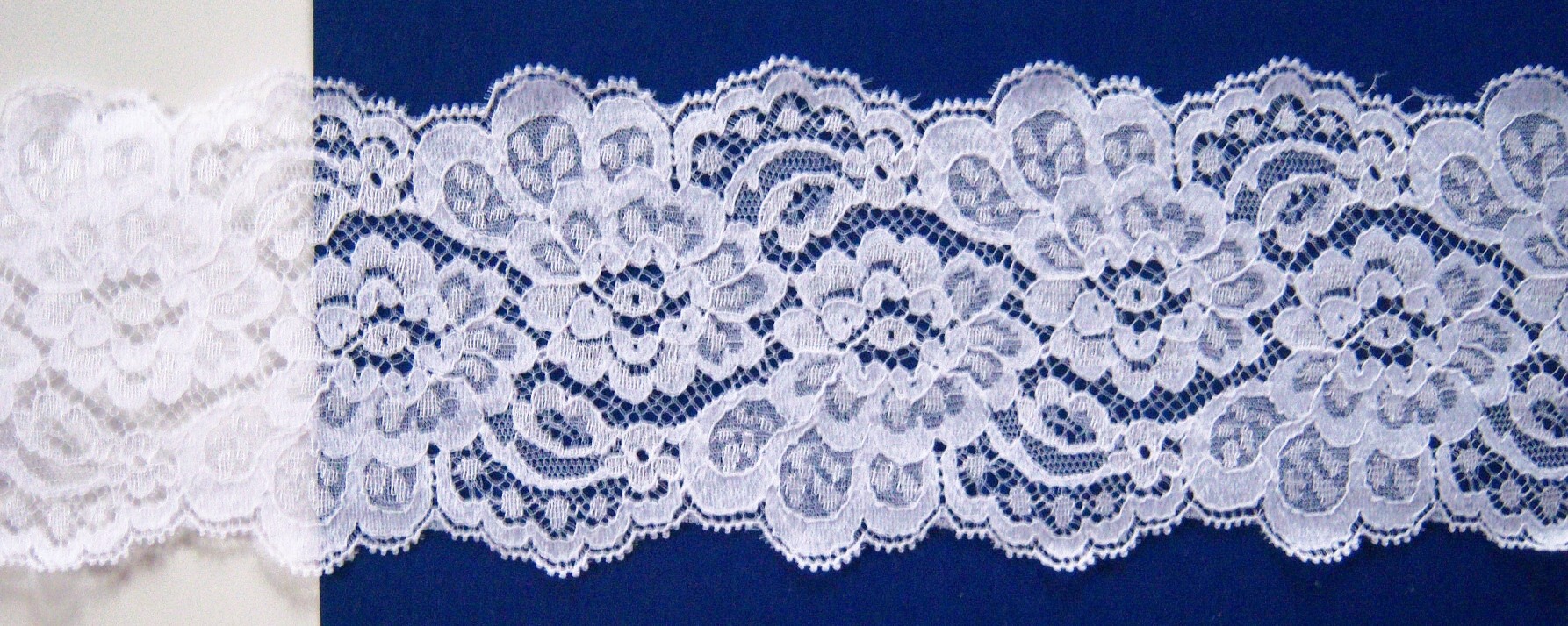 White 3 1/2" Nylon Lace