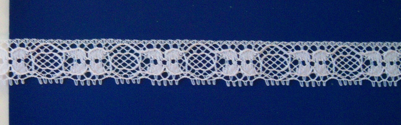 White #1144 Nylon 3/4" Lace