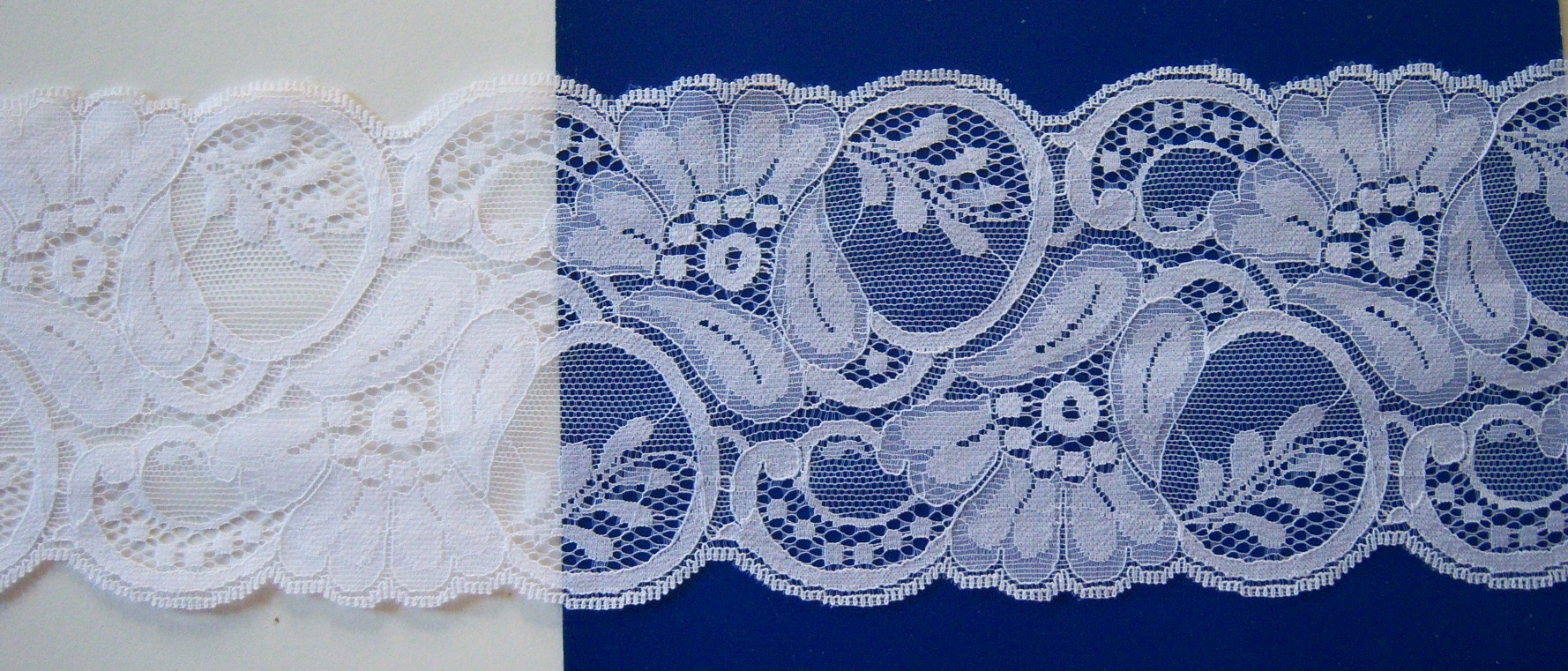 White 4 1/2" Nylon Lace