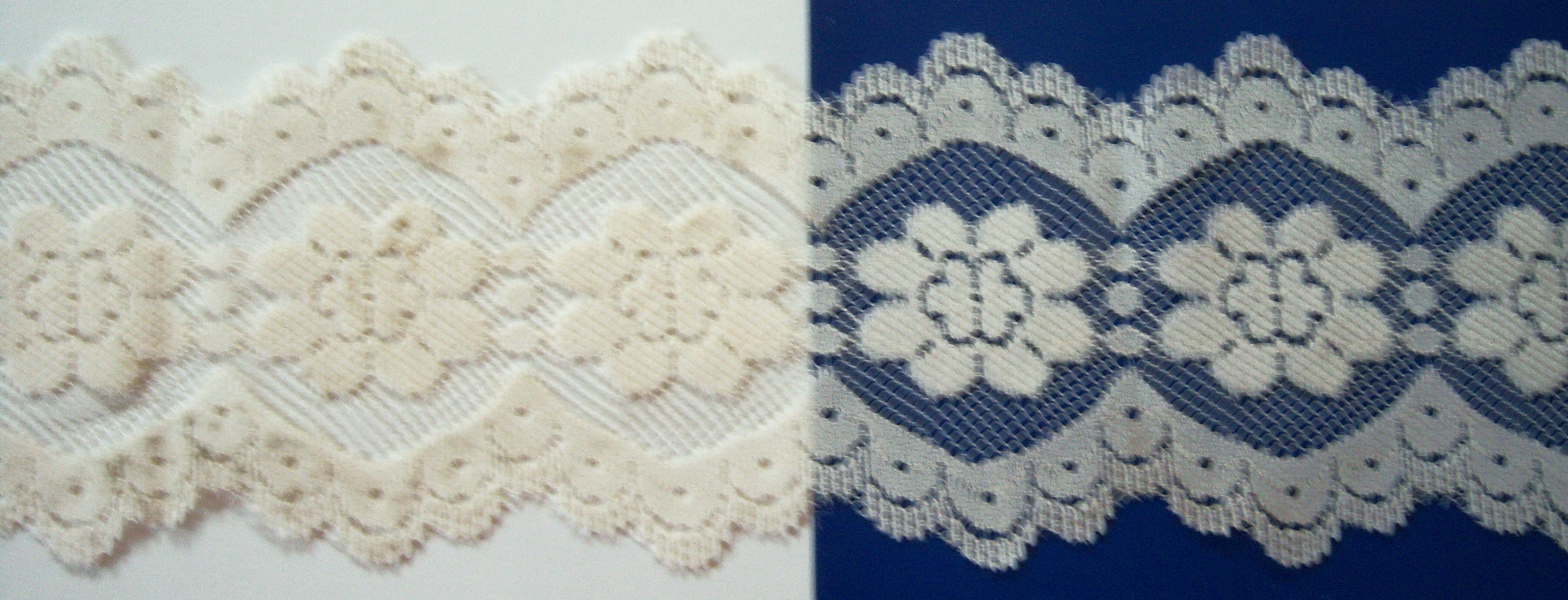 French Vanilla 4" Nylon Lace