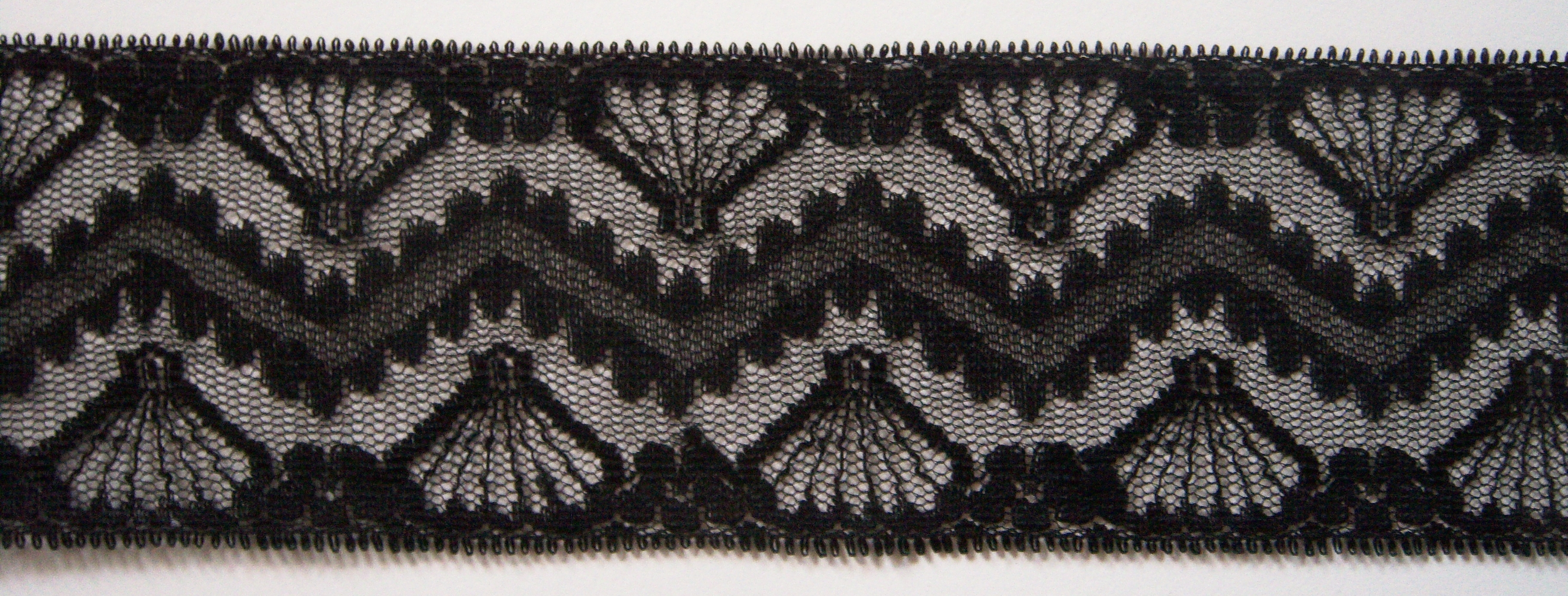 Black 2 1/2" Nylon Lace