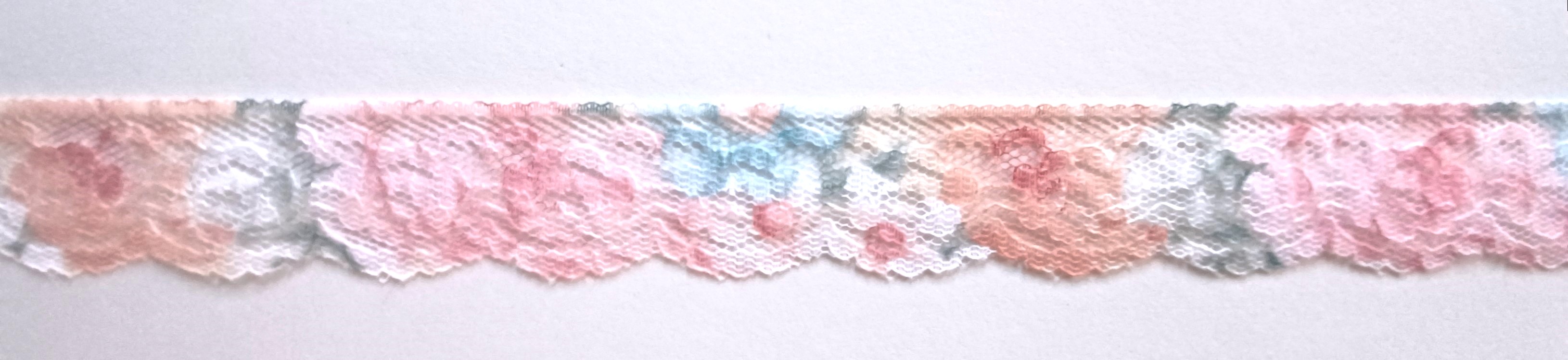 Vintage Floral 1 1/4" Poly Lace