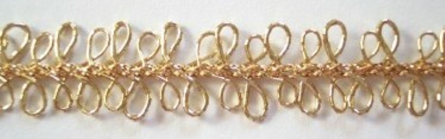 Gold Metallic Loops 7/16" Trim