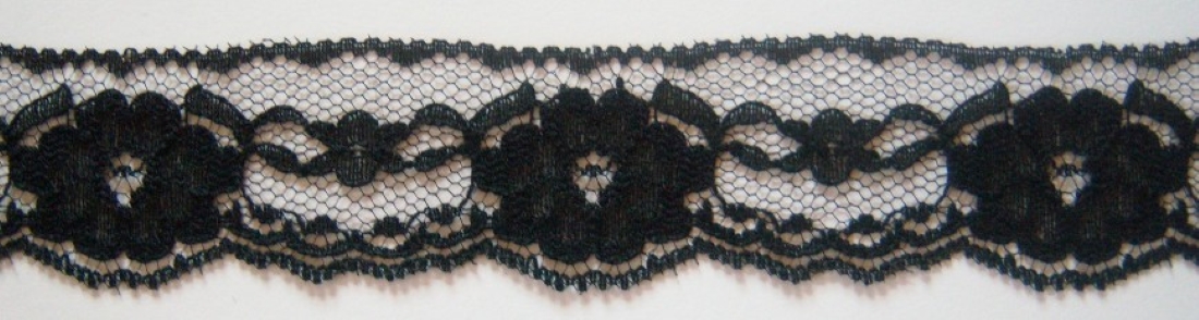 Black 1 3/8" Lace