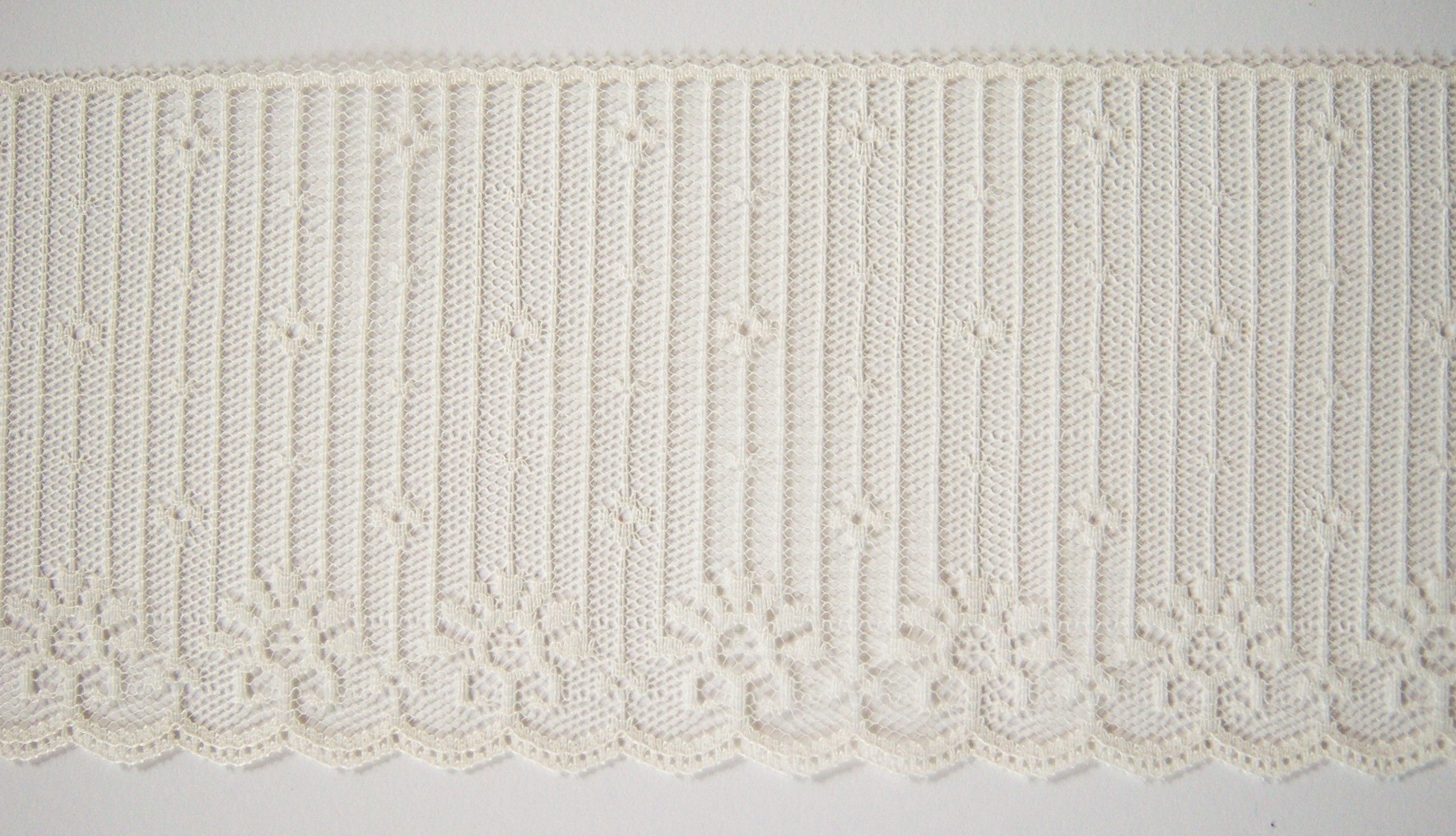 Ivory 4" Nylon Lace