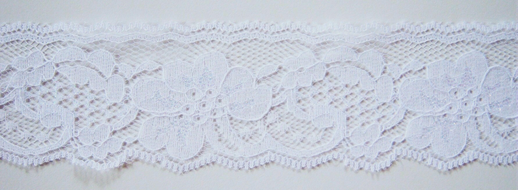 White Iridescent 2" Lace