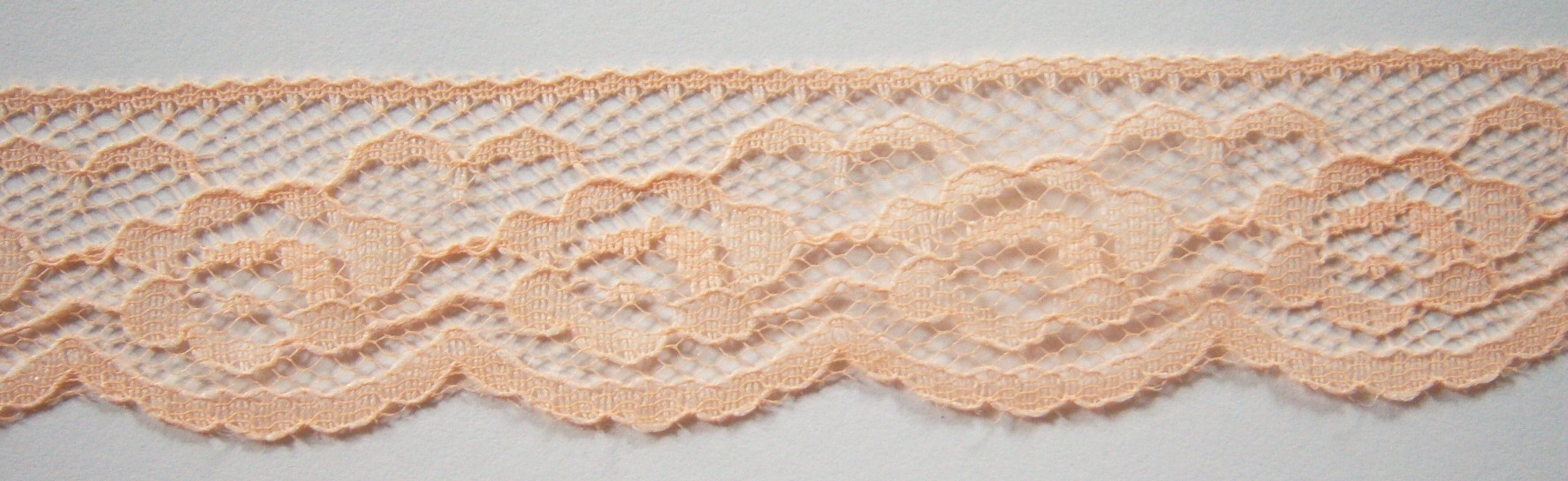 Peach 1 1/4" Lace