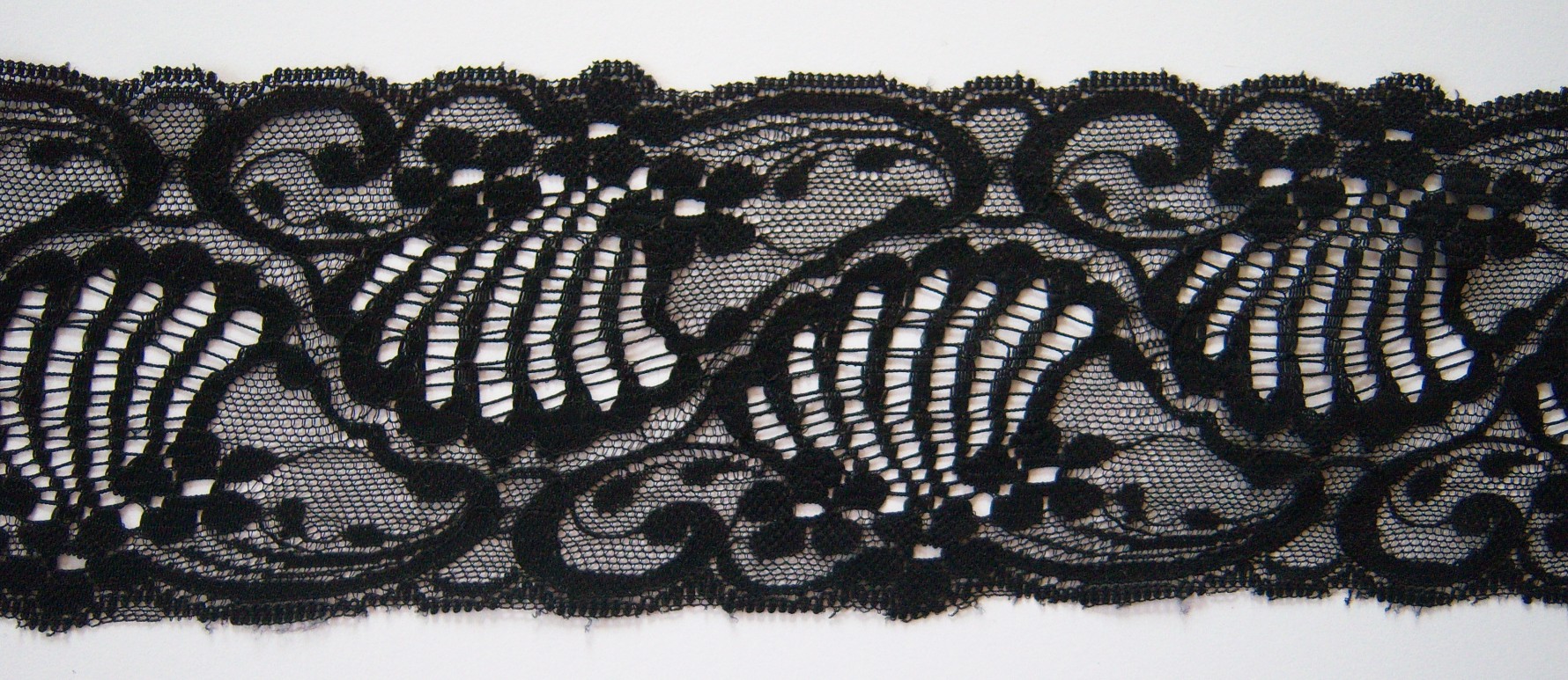 Black 3 1/4" Nylon Lace