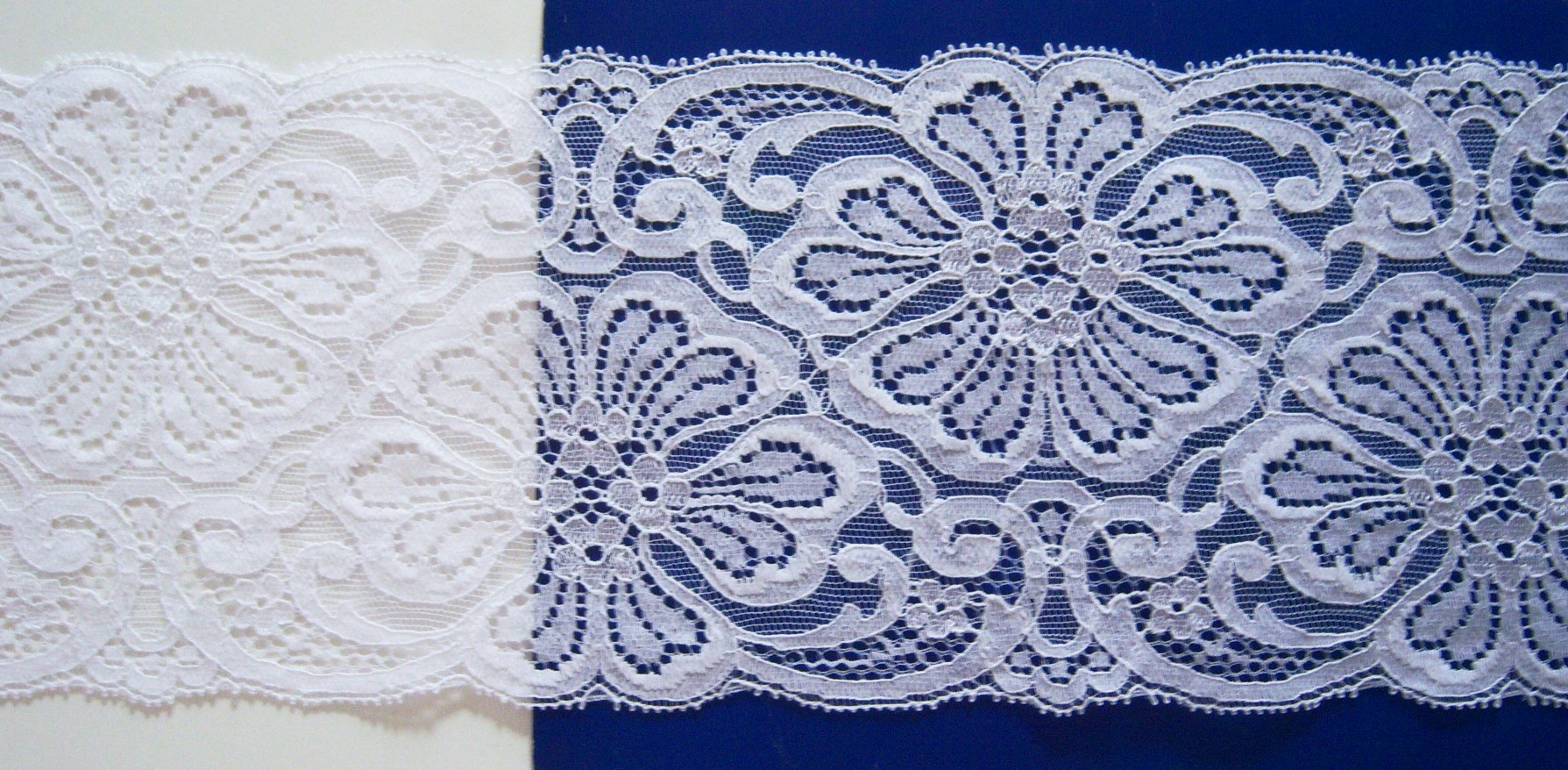 White Nylon 4 3/4" Lace