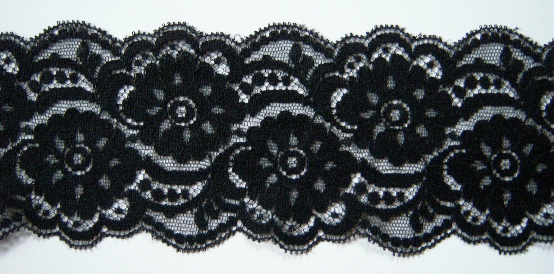 Black 3 1/2" Nylon Lace