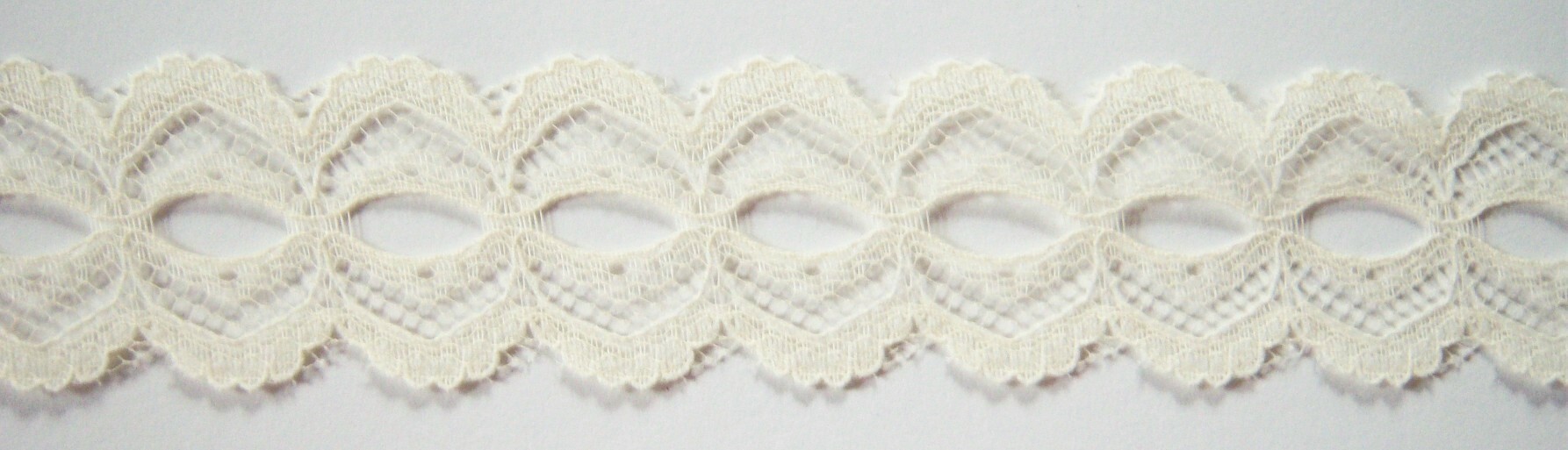 Cream 1 1/8" Nylon Lace