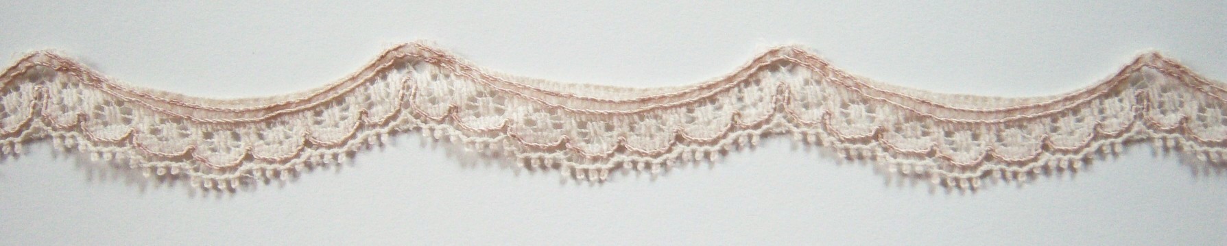 Candlelight/Nude 1 1/8" Nylon Lace