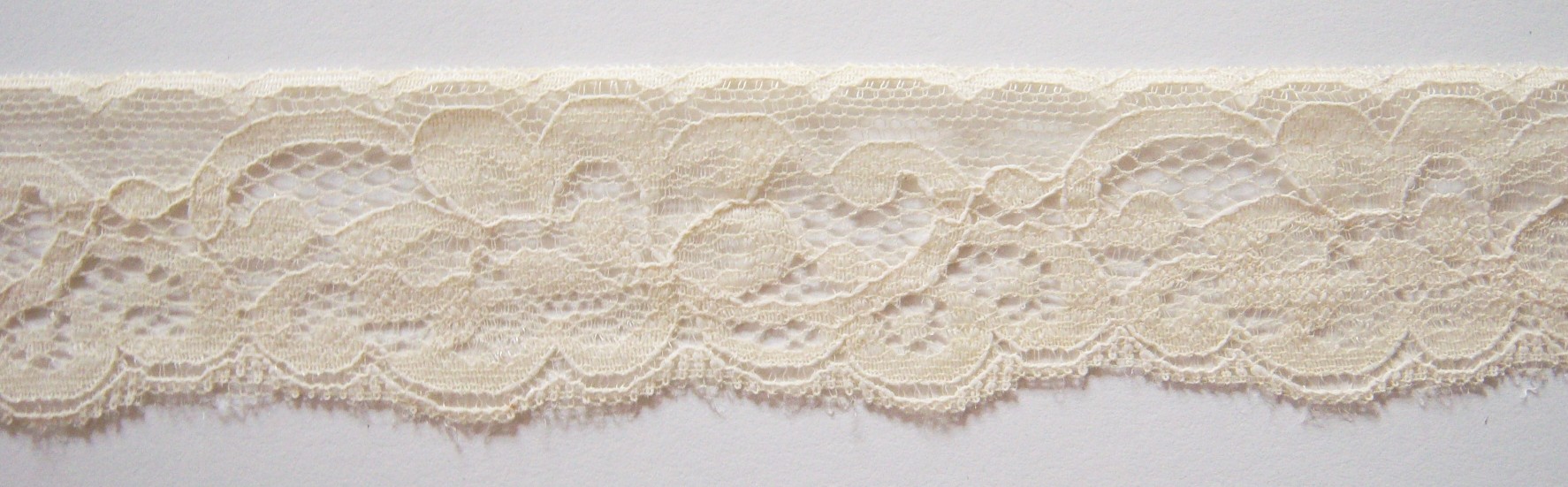 Ecru 1 1/2" Nylon Lace