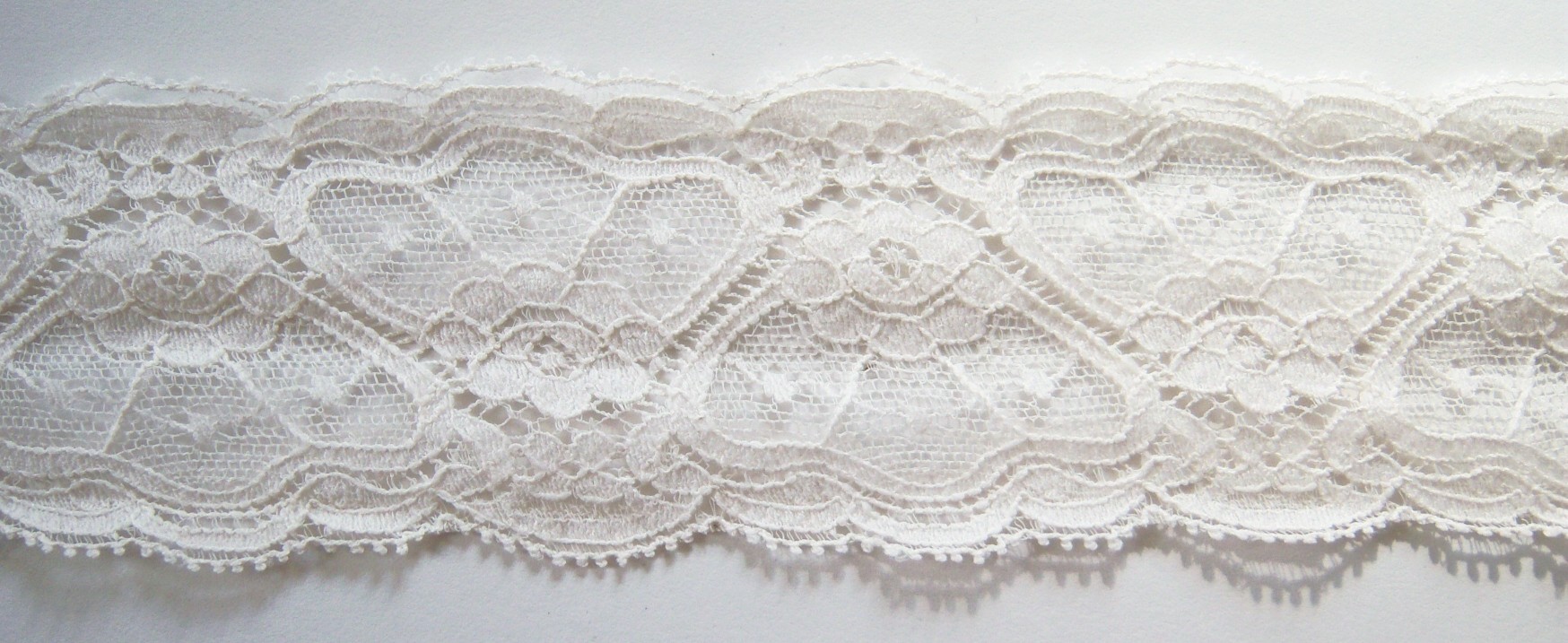 Light Ivory 2 1/4" Nylon Lace