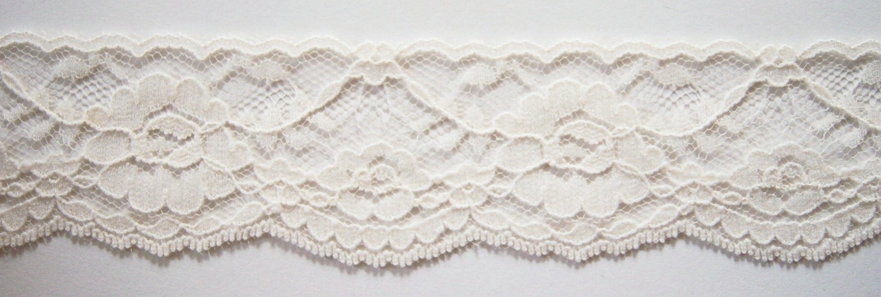 Light Ivory 1 7/8" Nylon Lace