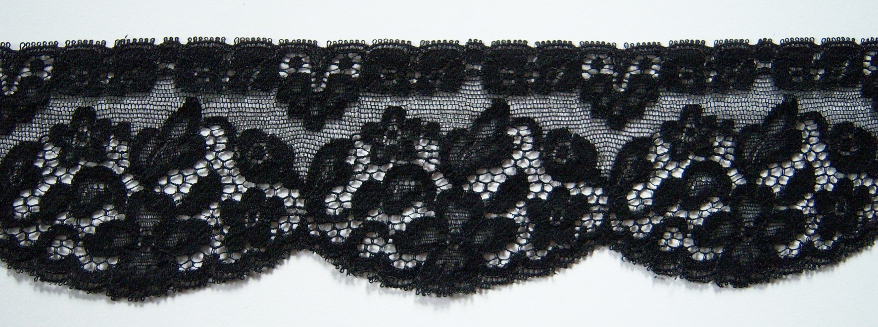 Black 2 1/2" Nylon Lace