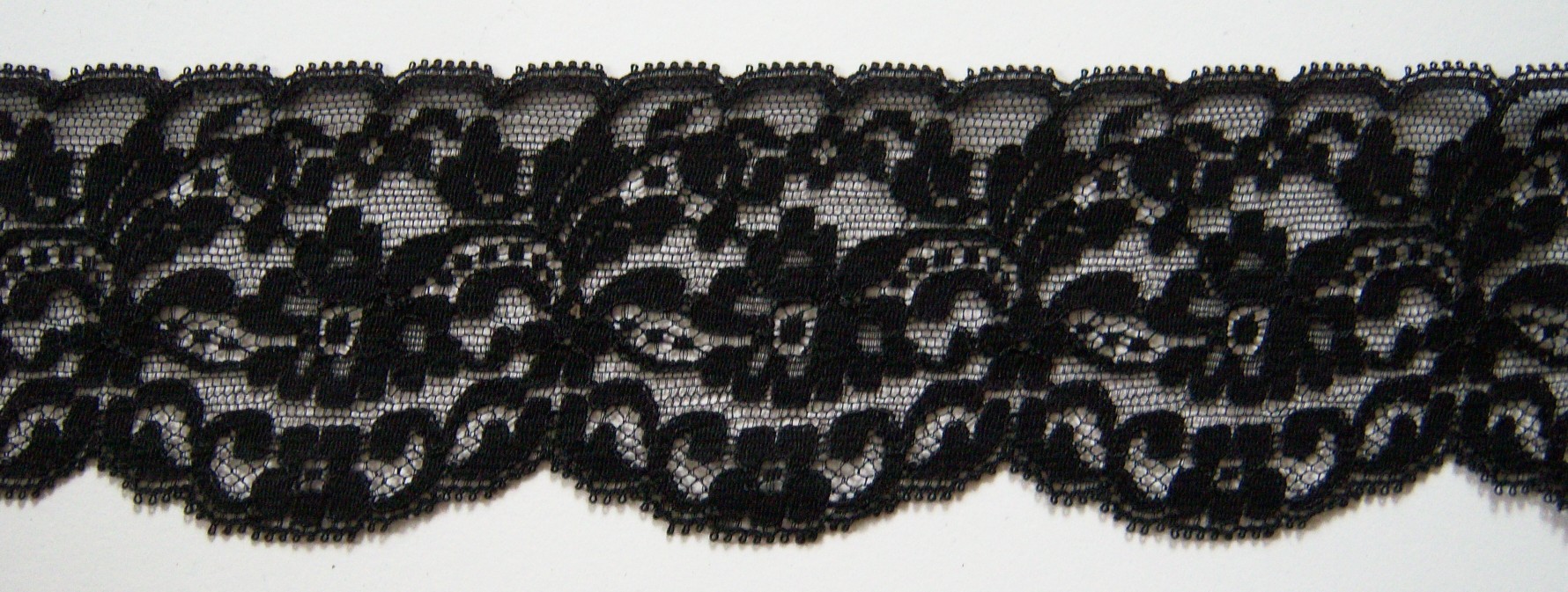 Black 2 1/4" Nylon Lace