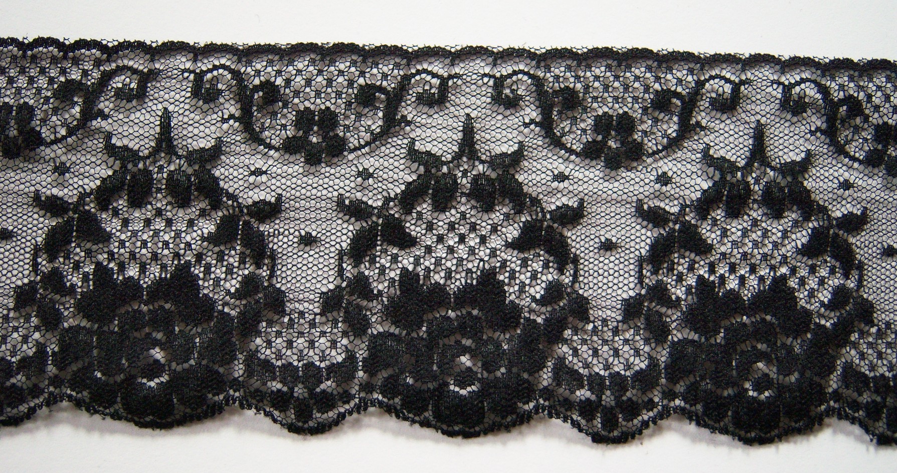 Black 3 1/2" Nylon Lace