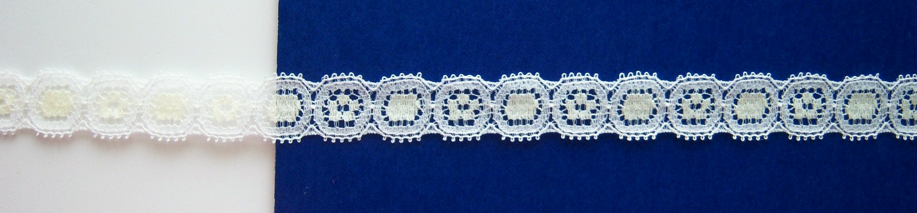 White/Sweet Cream 5/8" Nylon Lace