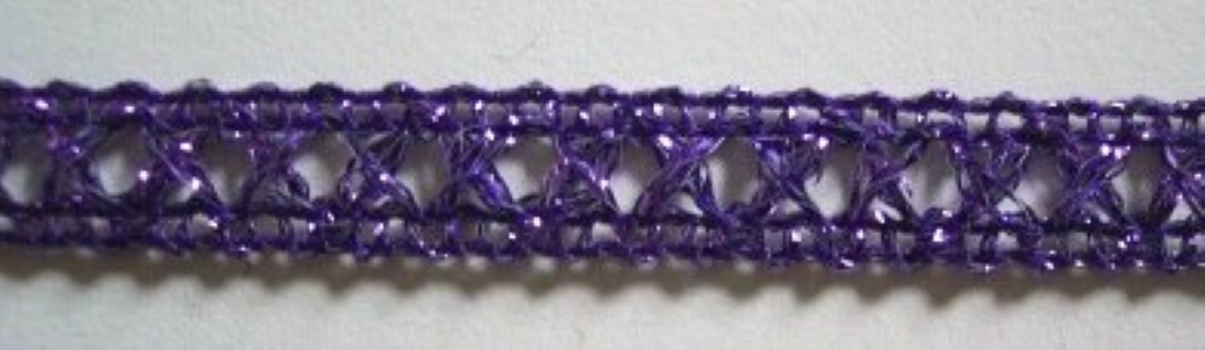 Purple Metallic 5/16" Open Trim