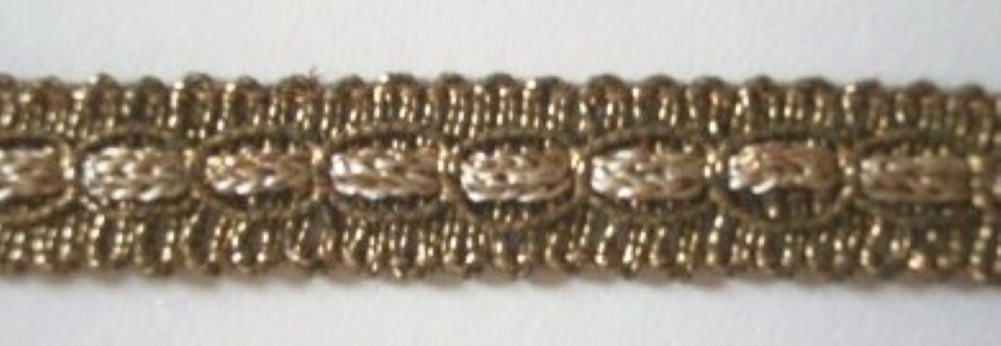 Antique Gold/Beige 9/16" Gimp Braid