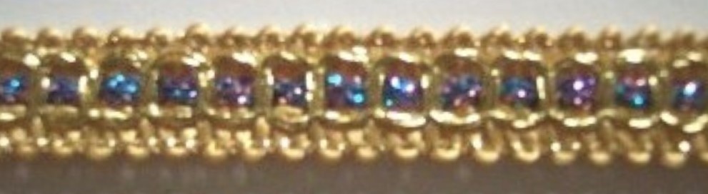 Gold Metallic/Sparkle Pastel 7/16" Trim