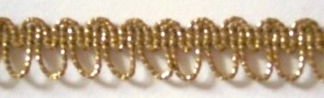 Antique Gold Metallic Loop 3/8" Trim