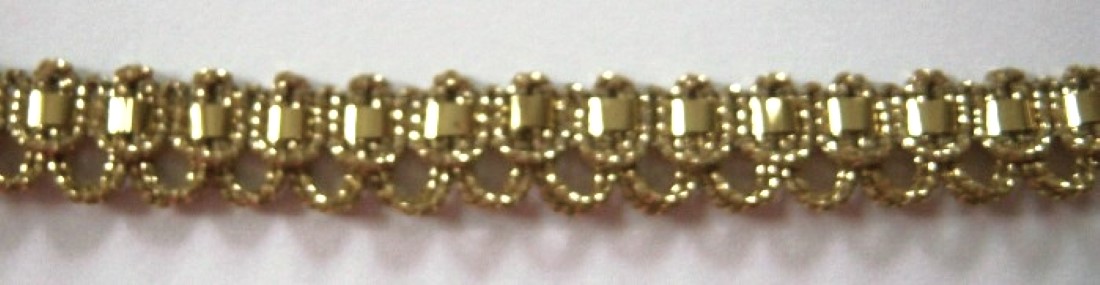 Gold Mylar/Loops 7/16" Trim