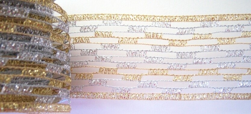 Amaze Gold/Silver Wired 3" Stretch and Shape