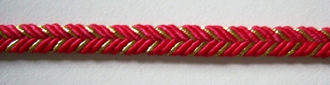 Red/Gold Metallic 1/4" Trim