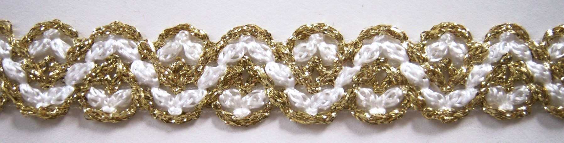 Gold Mylar/White Trim