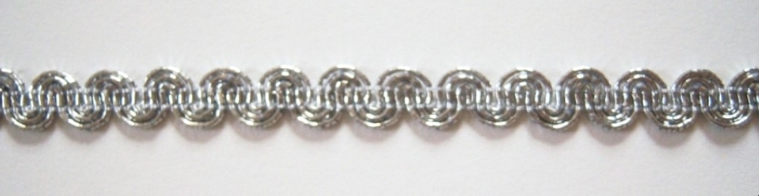 Silver Metallic Wavy 5/16" Trim